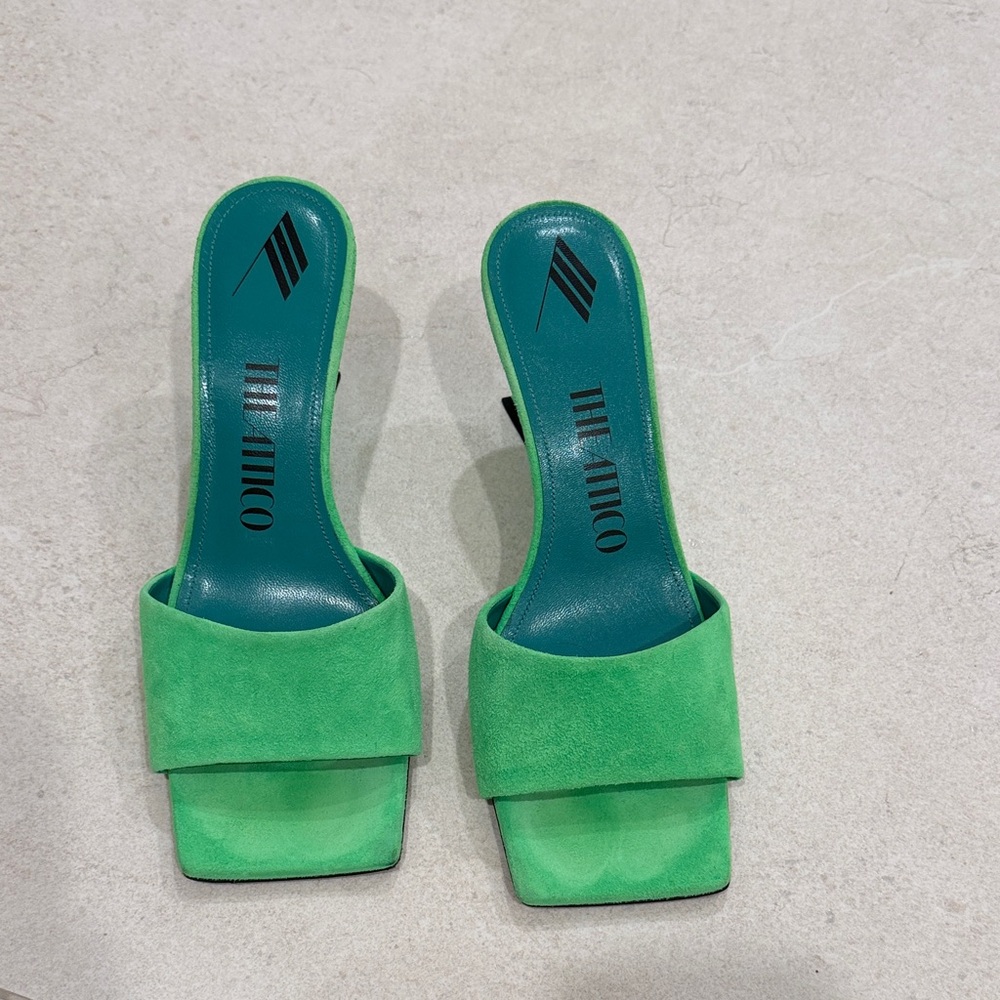 The Attico Bright Green Mules